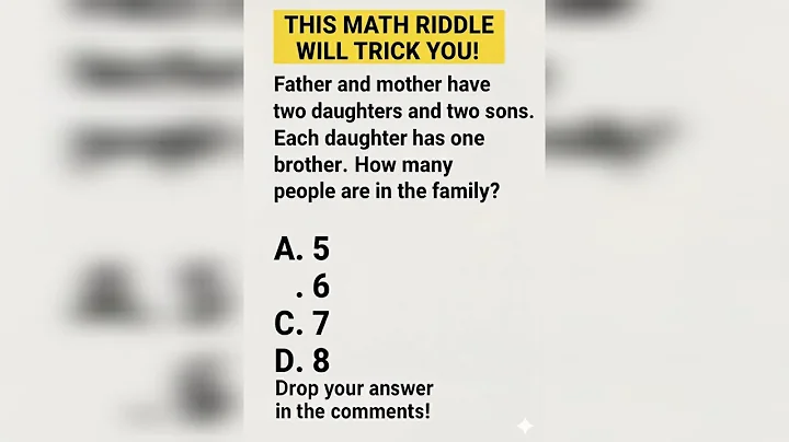 🤔 TRICKY Family Math Riddle That Will Test Your IQ! 🇨🇦 🇺🇸 🇬🇧 🇦🇺
