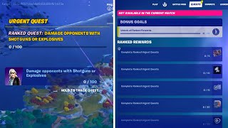 How to Complete Ranked Urgent Quests Fortnite