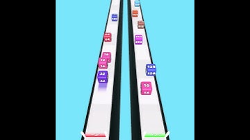 2048 cube run and merge