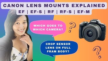 Canon Lens Mount Explained: EF, EF-S, RF, RF-S and EF-M. Crop sensor lens on full frame body?