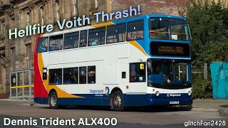 Dennis Trident Non-Stop Kickdowns! Preserved Stagecoach Manchester 18192