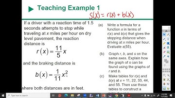 5.1 Combining Functions pt 1
