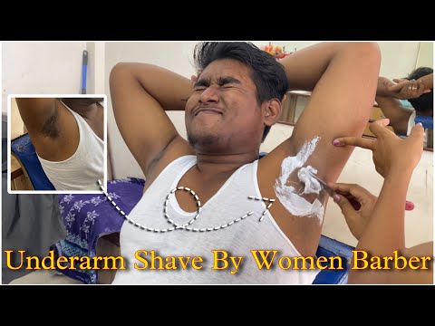 Men S Underarm Shave By Girl Barber Miss Barber