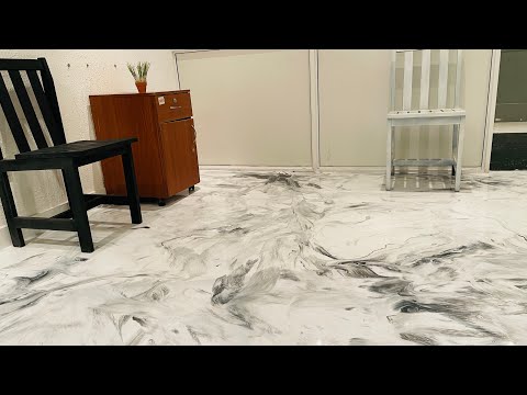 Metallic Epoxy flooring White &