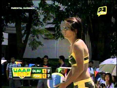 UAAP 73 Women's Beach Volleyball Semis: DLSU vs. F...