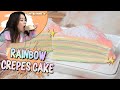 BIKIN PASTEL RAINBOW CREPES CAKE SUPER LUCU DAN ENAK!