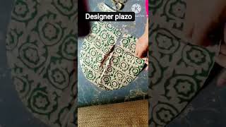 Designer plazo cutting & stitching #shortsfeed #fashion #ytshorts #DIY #trending video #kavita tanvi