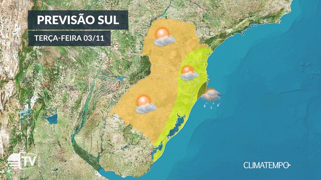 Previsão do Tempo: 03/11/2020