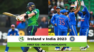 Highlights: Ireland v India 1st T20I, 2023 screenshot 5