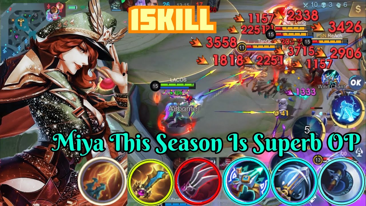 Legendary Miya OP Critical Built New Season ~ Most Dangerous MM Late Game 