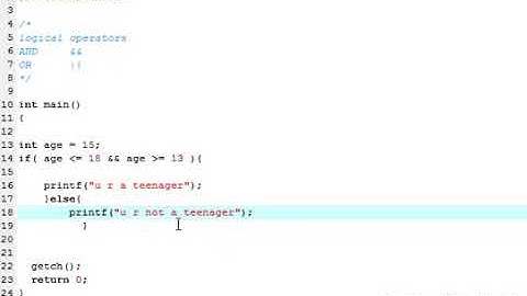 C Programming Video Tutorials for Beginners   10  C Logical Operators with Example