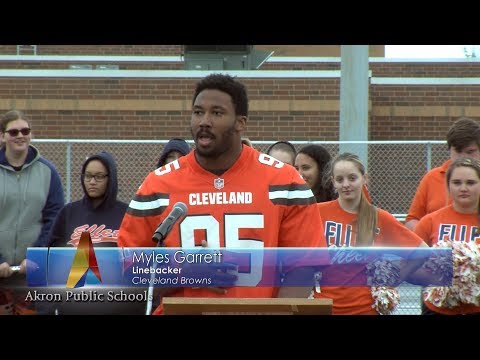 APS All Access: Cleveland Browns Turf Donation at Ellet High School - May 21, 2019