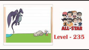 Brain test all star level 235 The knight must defeat the dragon.