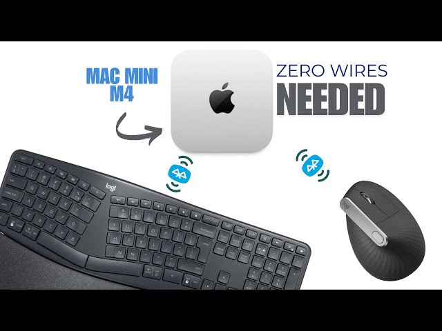 Mac mini M4 +ロジクールワイヤレスキーボード＆マウス Mac Mini M4 Bluetooth KeyBoard And Mouse Setup (with zero extra