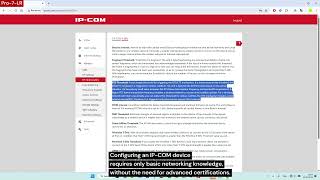 Ip-Com Pro-7-Lr Μενού Επιλογές Στη Τοπική Web Διεπαφή Unboxing