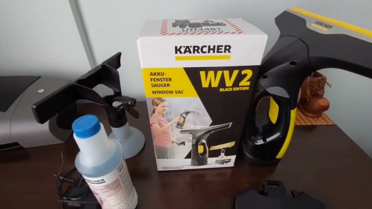 Aspirator de geamuri Kärcher WV 2, Black Edition Premium 10 Years