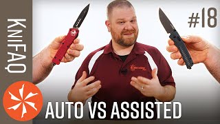 Famous KnifeCenter FAQ #18: Autos Vs Assisted Knives + Benchmade Bugout VS Bailout, Stabilized Woods, More! Net Worth