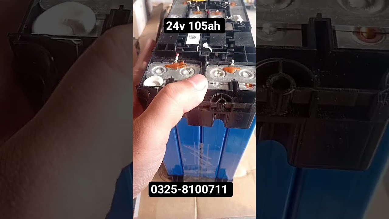 24v 105ah 2024 Model Cell Lithium Battery Life cycle 4000Only contact WhatsApp number0325-8100711