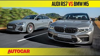 Audi RS7 vs BMW M5 Competition - Shades of grey | Comparison | Autocar India