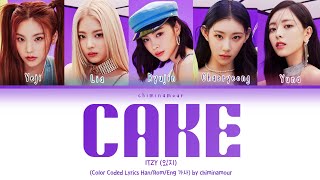 ITZY (있지) - 'CAKE (Color Coded - Lyrics Han/Rom/Eng 가사)