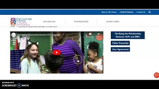 High Leverage Practices presentation