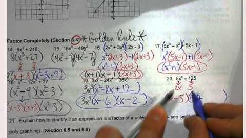 Algebra 2   Unit 3 Review