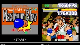 4K60FPS 🎮 Street Fighter Alpha: Maximum Blow (แรงระเบิดสูงสุด) - 176X208 - Java Game (Capcom - 2004)