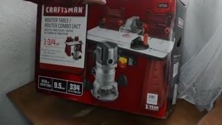 Desempacando combo router Craftman 