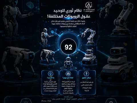 نظام ثوري لتوحيد عقول الروبوتات المختلفة!