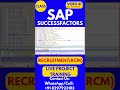 SAP SuccessFactors RCM Training Online Tutorial Class 41 4th Feb 2026 #sapsuccessfactorstraining