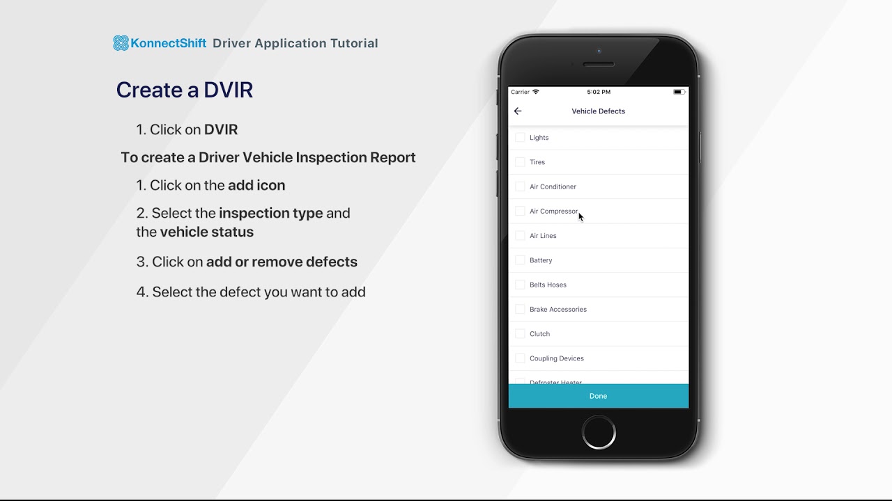 KonnectShift Driver App Training: DVIR