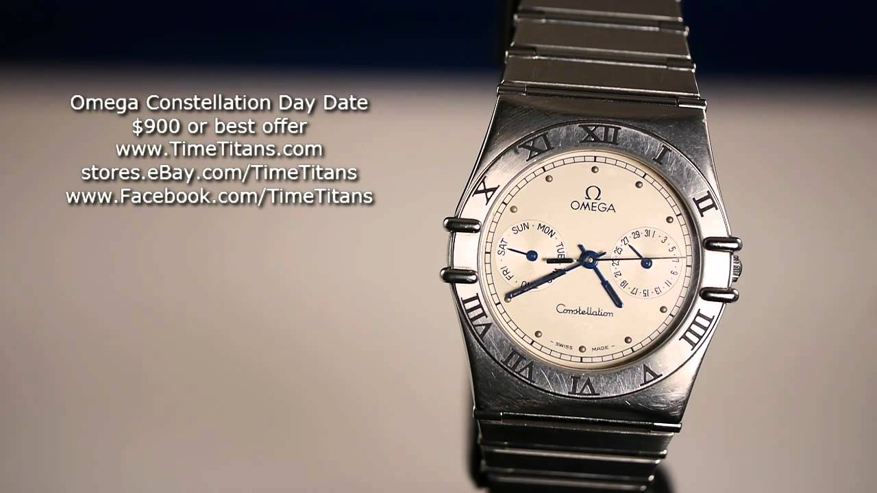 omega constellation day date quartz