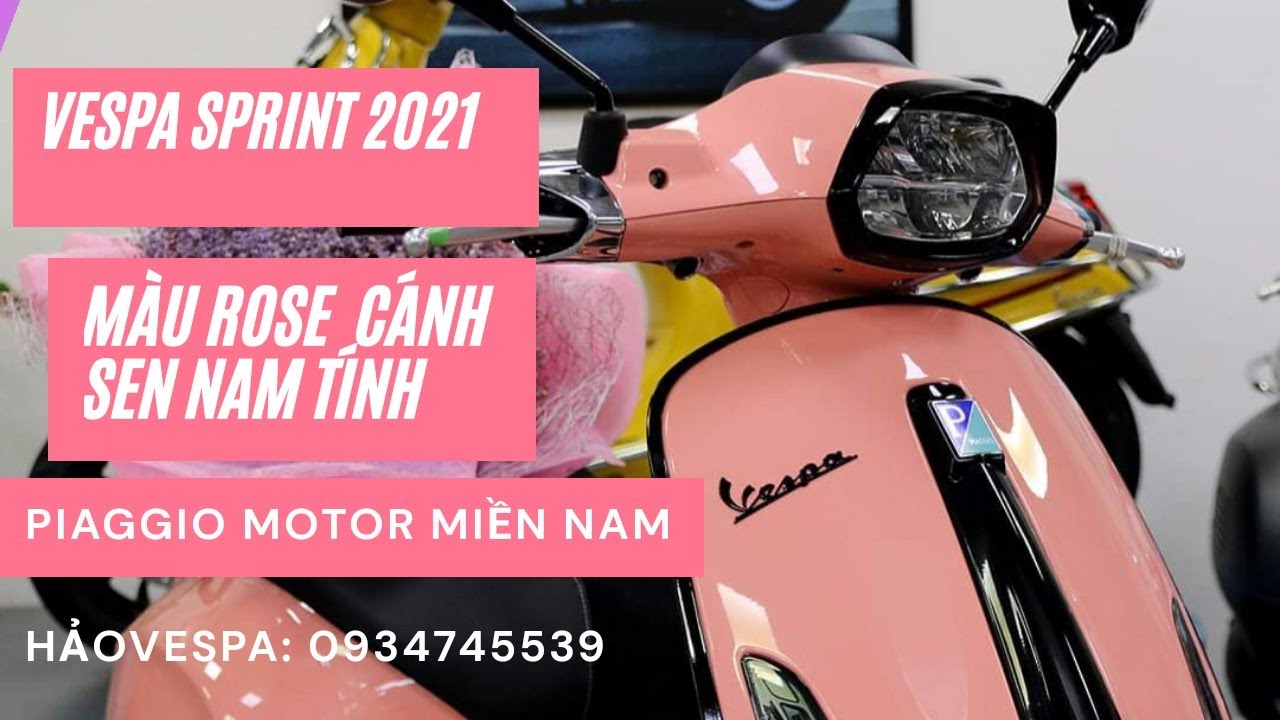 Vespa Sprint Notte  Kiểu dáng thể thao sức mạnh bóng đêm huyền bí