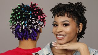 pipe cleaner curls on microlocs