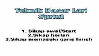 Teknik Dasar Lari Sprint