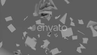 Realistic Flying Papers Motion Graphics - Videohive Template