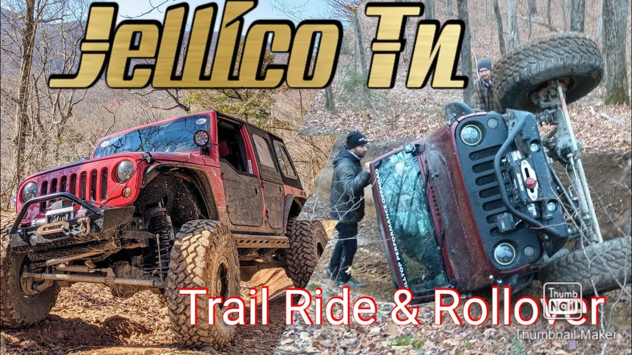 Jeep ROLL OVER & FULL THROTTLE CLIMBS Northern Tn Rock Crawling