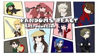 || Fandoms React To Each Other || Introduction || 2x Speed ||