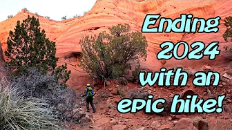 Red Rock Canyon Trail +- Slot Canyon! Last hike of the Year!  Jemez Pueblo Walatowa New Mexico