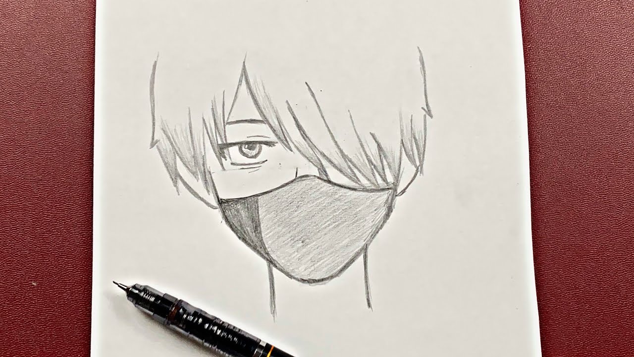 Easy anime drawing  how to draw anime boy easy for beginners  Bilibili