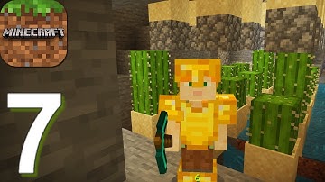 Minecraft: Pocket Edition Survival - Gameplay Walkthrough Part 7 Cactus Farm (Android,iOS)