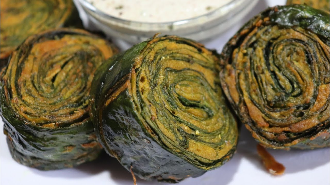 Arbi Patta Pakode Recipe | Arvi Leaves Patod Recipe