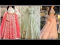 Net lehenga choli ki beautiful designs || net designer dresses