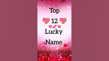 ✨ Comment your name first letter 💞💯 || top twelve lucky name || lucky name #love #lucky  #shorts