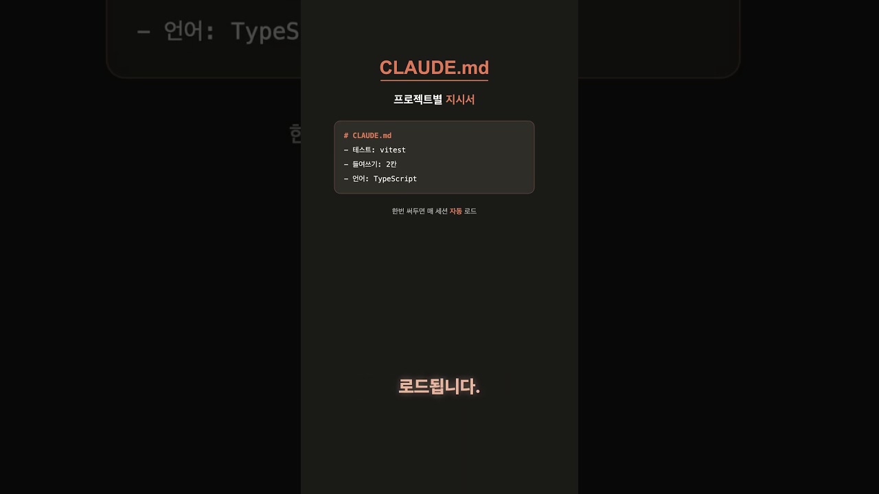 CLAUDE.md 하나면 반복 지시 끝 | Claude Code 용어사전 #001