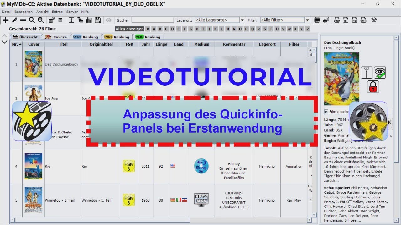 Tutorial - Quick Info Panel bei Erstanwendung - YouTube