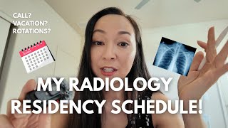 Inside My Radiology Residency Schedule: Rotations, Call, Vacation + Wellness Days | RN to MD