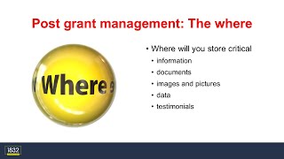 How to manage a nonprofit grant award: The Where