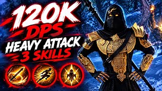 ESO SPEC BOW HEAVY ATTACK Nightblade One Bar Pve Build Update 50