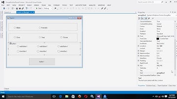 GroupBox Control And Panel Control in C Sharp. C# Tutorial in Hindi
